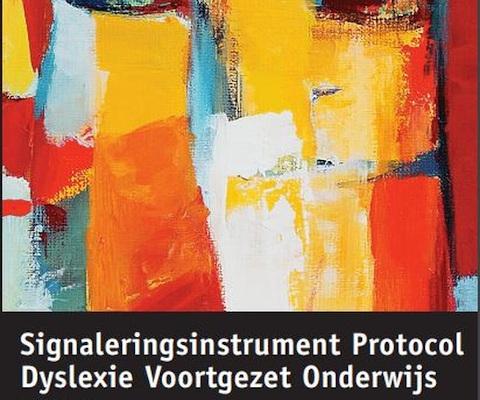 Afbeelding van de kaft van de handleiding van het Signaleringsinstrument Protocol Dyslexie Voortgezet Onderwijs